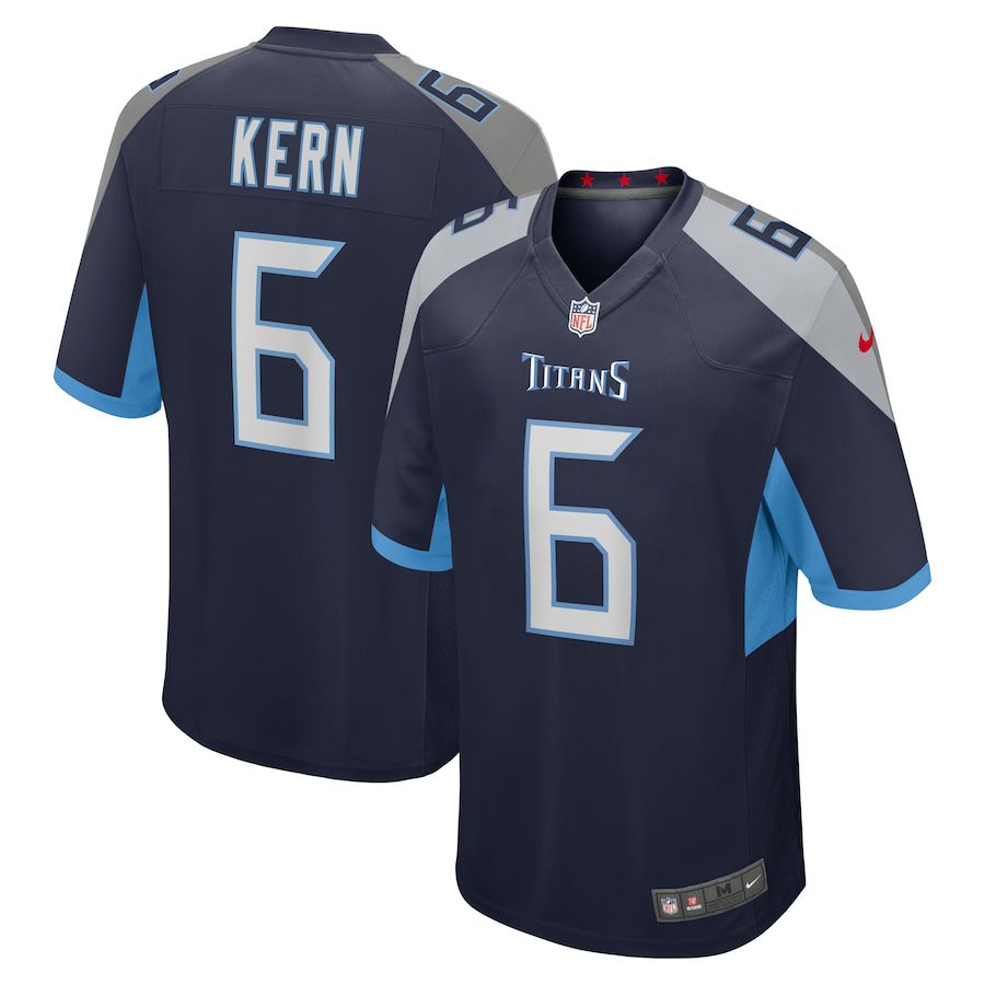 Men Tennessee Titans #6 Brett Kern Nike Navy Game NFL Jersey